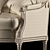 Kosovart Louis Sofa 3D model small image 2