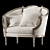 Roberto Giovannini and Eloquence Armchair: Timeless Elegance 3D model small image 1