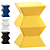 Zigzag Yellow Garden Stool: Stylish and Functional 3D model small image 1