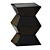 Zigzag Yellow Garden Stool: Stylish and Functional 3D model small image 4