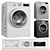 Efficient Bosch Washing Machine 3D model small image 1