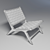 Classic Leather Armchair: Barnaby Tanner 3D model small image 3