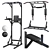 Versatile Home Gym Set - Wall Horizontal Bar, 3-in-1 Horizontal Bar, and Full Horizontal Bar Press 3D model small image 8