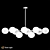 Scandinavian Chandelier - Sida Chrome 3D model small image 1