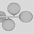 Scandinavian Chandelier - Sida Chrome 3D model small image 2
