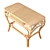 Elegant Rattan Console Table 3D model small image 3