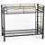 Hiba 2-Tiered Bed with Bases 3D model small image 2