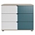 Mont Blanc-3 Chest of Drawers: Elegant Storage Solution 3D model small image 2