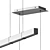 Modern Linear LED Suspension Light 3D model small image 4