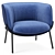 BomBom Armchair: Sleek and Stylish Seating 3D model small image 5