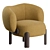 Elegant Moon Slipper Chair by Philippe Hurel 3D model small image 1