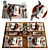Elegant 4-Piece Table Setting 3D model small image 1