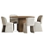 Luxury Evie Chair Palais Table Set 3D model small image 2