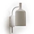 Brass and Fluted Glass Wall Lamp 3D model small image 2