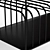 Modern Metal Vinyl Shelf 3D model small image 3