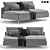 Modern Soderhamn 2-Seater Sofa 3D model small image 1