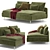 Modern Soderhamn 2-Seater Sofa 3D model small image 3