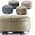 Luxury Minotti Tuffet Pouf 3D model small image 6