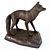 Graceful Fox Sculpture 3D model small image 1