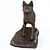 Graceful Fox Sculpture 3D model small image 2