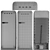 SMEG Refrigerator Set: Stylish and Functional 3D model small image 3