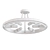 Industrial Loft Chandelier with Concentric Rings 3D model small image 2