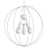 Golden Loft Circle Pendant Light 3D model small image 2