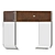 Ching Hua Garze Nightstand - Elegant and Functional 3D model small image 1