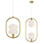Elegant ALDA RING Pendant Lamp 3D model small image 1