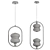 Elegant ALDA RING Pendant Lamp 3D model small image 5