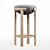 Numbered Edition Carrousel Oak Bar Stool 3D model small image 1