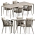 Outdoor Elegance: Erica Chair & Mirto Table 3D model small image 1