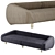 BAXTER FOLD Leather Sofa: Elegant Comfort in Real Leather 3D model small image 2