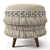 Boho Chic Morova Ottoman 3D model small image 3