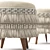 Boho Chic Morova Ottoman 3D model small image 4