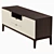 Elegant TV Cabinet with Customizable Finish 3D model small image 3