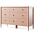 Hampshire Kids 6-Drawer Dresser 3D model small image 3