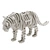 Elegant Wooden Parametric Tiger 3D model small image 2