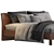 Stylish Jesse_Dwayne Double Bed 3D model small image 2