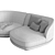 Dynamic Customizable Giorgetti Vesper Sofa 3D model small image 7