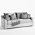 Sloan Sleeper Sofa: Modern Comfort for Any Space 3D model small image 7