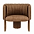 Italian Elegance: Luigi Massoni Armchair 3D model small image 2