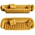 Tactile Sofa: Customizable Color 3D model small image 2