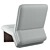 Luxury Ypsilon Armchair: Symmetrical Design, Leather & Ziricote Wood 3D model small image 4