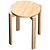 Streamline Stool: Modern Design & Optimal Comfort 3D model small image 2