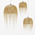 Handmade Rattan Pendant Lamp 3D model small image 1