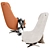 Harbor Laidback Armchair: Modern Elegance 3D model small image 4