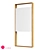 Modern Square and Rectangle Mirrors 3D model small image 1