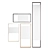 Modern Square and Rectangle Mirrors 3D model small image 3