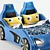 Ferrari Car Bed: Low Poly Storage 3D model small image 3